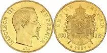 Francia 100 Francs Napol&eacute;on III Empereur - 1857 A