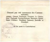 Francia 100 Francs Poix-Terron City - 1917