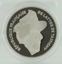 Francia 100 Francs Silver Marshall De Lattre de Tassigny - 1994 - Proof