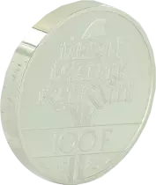 Francia 100 Francs Statue of Liberty, Piedfort - 1986 - Silver - Without box and certificate - Proof