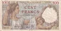 Francia 100 Francs Sully - 05-03-1942 - Serial X.29184
