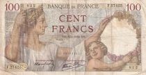 Francia 100 Francs Sully - 08-01-1942 - Serial F.27425
