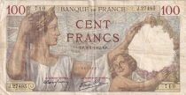 Francia 100 Francs Sully - 08-01-1942 - Serial J.27495