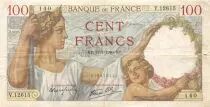 Francia 100 Francs Sully - 11-07-1940 Serial V.12615 - F+