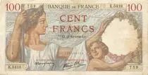 Francia 100 Francs Sully - 21-12-1939 Serial K.5418 - VF