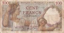 Francia 100 Francs Sully - 22-08-1940 - Serial J.14717