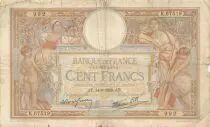Francia 100 Francs Women and childs - 14-09-1939 Serial K.67519 - F