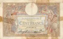 Francia 100 Francs Women and childs - 30-09-1937 Serial Z.55650 - G+