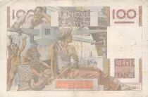 Francia 100 Francs Young Farmer - 02-10-1952 - Serial S.499 - Reversed Watermark - F
