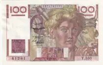 Francia 100 Francs Young farmer - 04.06.1953 - Serial Y.550