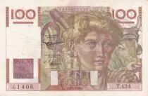 Francia 100 Francs Young Farmer - 07-02-1952 - Serial T.434