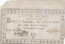 Francia 100 Livres - Catholic and Royal Army - Maulevrier 1794