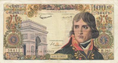 Francia 100 NF - Bonaparte - 10-10-1963 - Series H.265