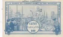 Francia 100 Vaillants - Catholic Scouts Ticket - 1940-1950 - Mighty Souls Stamp