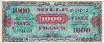 Francia 1000 Francs - Allied Military Currency - 1945 - Serial 3 - XF to AU - P.125