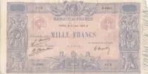 Francia 1000 Francs - Blue on lilac - 16-06-1926 - Serial O.2461