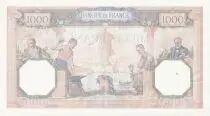 Francia 1000 Francs - Ceres and Mercury - 02-02-1939 - Serial W.6263 - XF to AU - P.90c