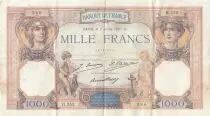 Francia 1000 Francs - Ceres and Mercury - 02-07-1927 - Serial H.352