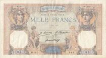Francia 1000 Francs - Ceres and Mercury - 03-10-1927 - Series W.581