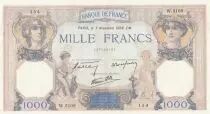 Francia 1000 Francs - Ceres and Mercury - 03-11-1938 - Serial W.5108