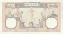 Francia 1000 Francs - Ceres and Mercury - 21-09-1939 - Serial R.7666