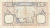 Francia 1000 Francs - Ceres and Mercury - 21-09-1939 - Series D.7736