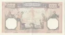 Francia 1000 Francs - Ceres and Mercury - 26-01-1939 - Serial F.5971