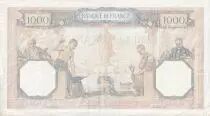 Francia 1000 Francs - Ceres et Mercury - 21-09-1939 - Serial J.7935 - P.149