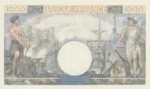 Francia 1000 Francs - Commerce and Industry - 06-07-1944 - Serial H.3620