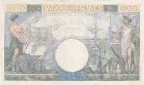 Francia 1000 Francs - Commerce and Industry - 13-07-1944 - Serial Q.3794 - P.96