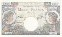 Francia 1000 Francs - Commerce and Industry - 24-10-1940 - Serial D.321