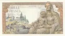 Francia 1000 Francs - Deesse Demeter - 03-09-1942 - Serial W.1276