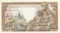 Francia 1000 Francs - Deesse Demeter - 07-01-1943 - Serial M.2989