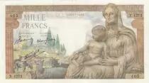 Francia 1000 Francs - Demeter - 18-02-1943 - Serial X.4275