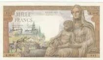 Francia 1000 Francs - Demeter - 28-01-1943 - Serial E.3642