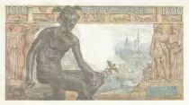 Francia 1000 Francs - Goddess Demeter - 20-06-1942 - Serial V.628