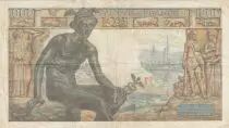 Francia 1000 Francs - Goddess Demeter - 28 January 1943 - Series D.3225