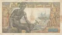 Francia 1000 Francs - Goddess Demeter - 28 January 1943 - Series K.3605