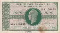 Francia 1000 Francs - Marianne - 1945-  Letter A - VF.12.01