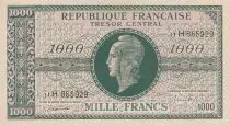 Francia 1000 Francs - Marianne - 1945 - Letter D - Serial 11 H  -  AU+ - P.107x