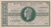 Francia 1000 Francs - Marianne - 1945 - Letter D - Serial 11 H -  AU - P.107x