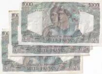 Francia 1000 Francs - Minerva and Hercule - 07-04-1949 - Serial R.555 - P.130a