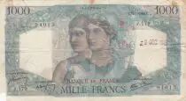 Francia 1000 Francs - Minerva and Hercules - 17-01-1946 - Serial J.179 - F - P.130