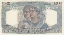Francia 1000 Francs - Minerva and Hercules - 17-01-1946 - Serial J.192