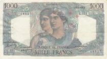 Francia 1000 Francs - Minerva and Hercules - 17-02-1949 - Series G.521