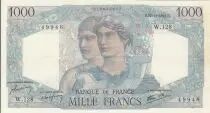 Francia 1000 Francs - Minerva and Hercules - 22-11-1945 - Serial W.128