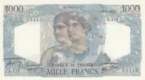 Francia 1000 Francs - Minerve and Hercule -23-08-1945 - Serial L.116