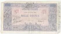 Francia 1000 Francs - Pink and blue - 19-01-1925 - Serial M.1855