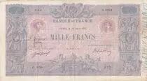 Francia 1000 Francs - Pink and blue - 30-04-1917 - Serial O.1024 - P.67