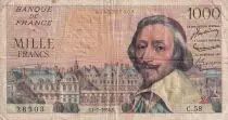 Francia 1000 Francs - Richelieu - 01-07-1954 - Serial C.58 - F - P.134a